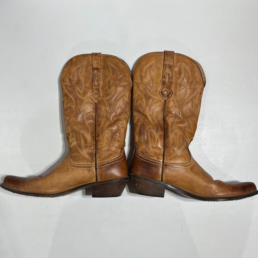 Nocona Leather Western Cowboy Boots Pointed Toe Women 7.5B Cowgirl Country Rodeo - Picture 5 of 11